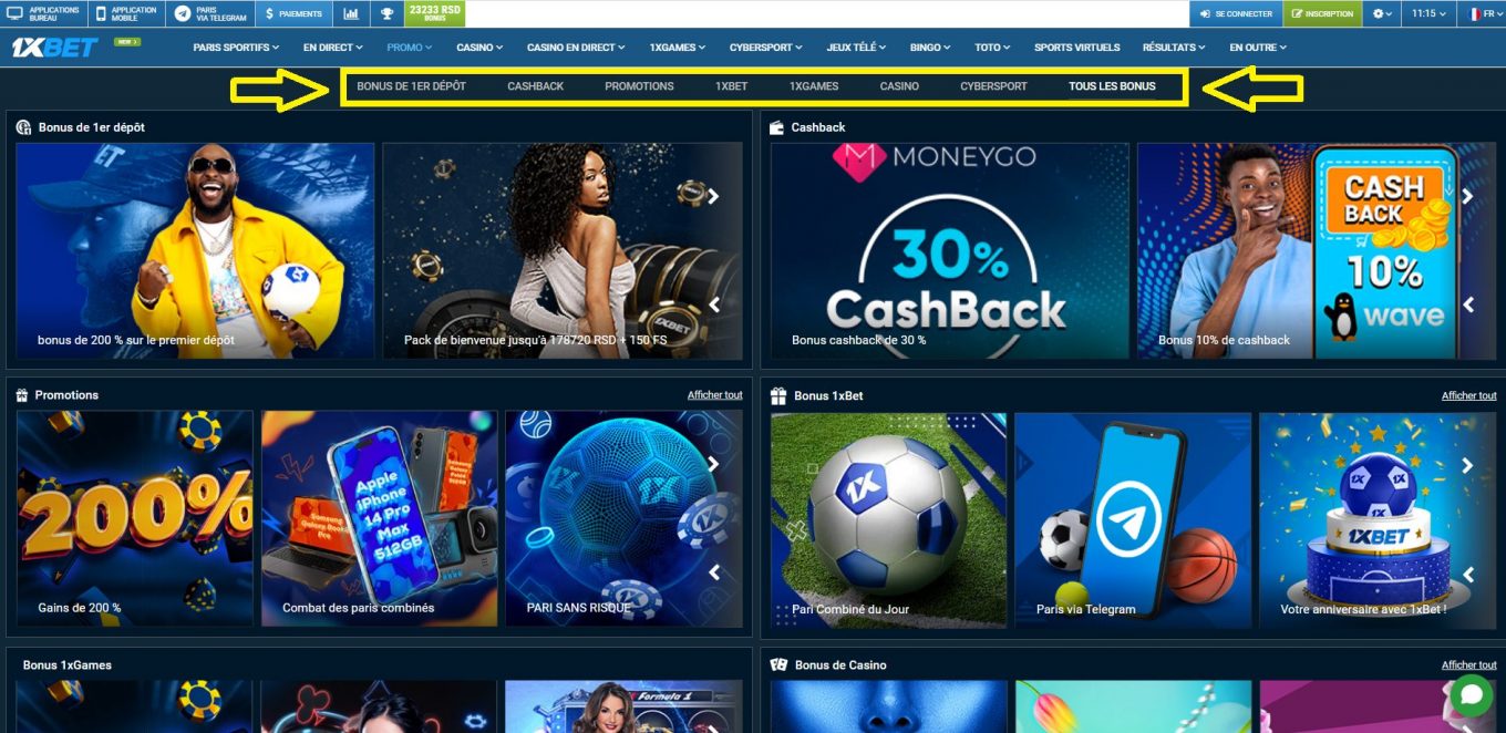 Comment obtenir 1xBet bonus premier depot avec un maximum d'avantages ?